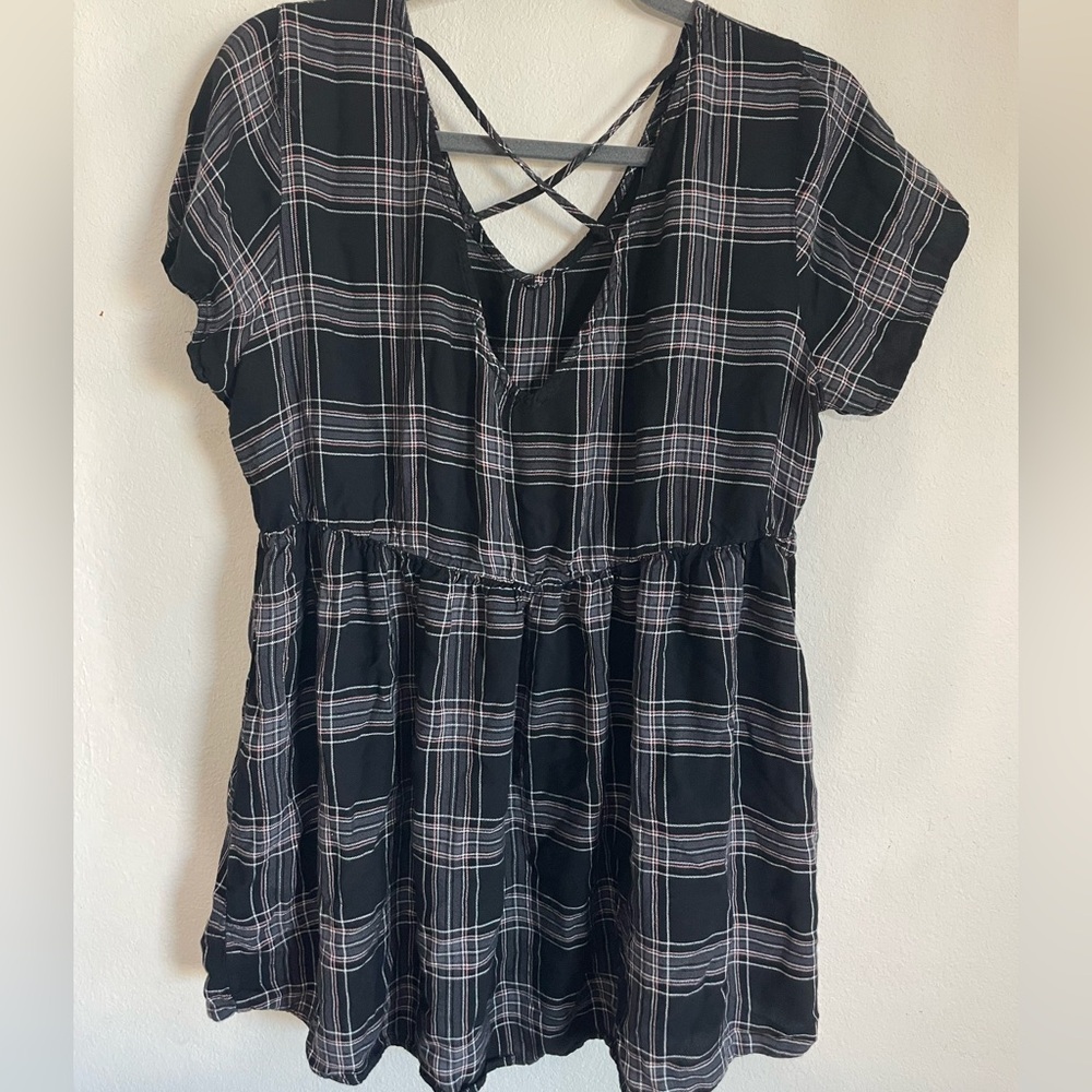 Black and White Plaid shirt